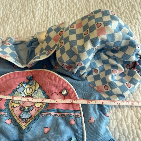 Vintage Daisy Kingdom Puff Sleeve Hearts & Bears Dress Size 4 - Picture 13 of 13